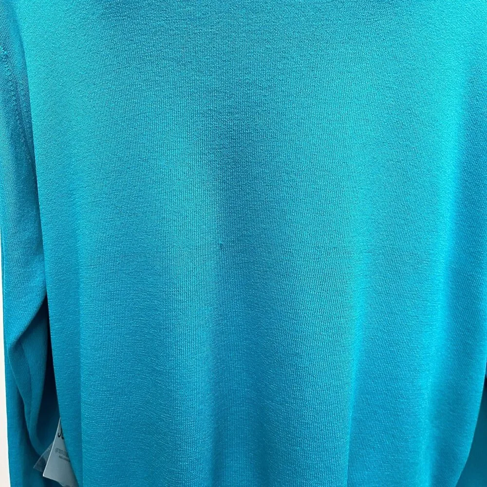 Joseph A.‎ Women's Cardigan Knit Sweater Size 1X Blue Long Sleeve NWT